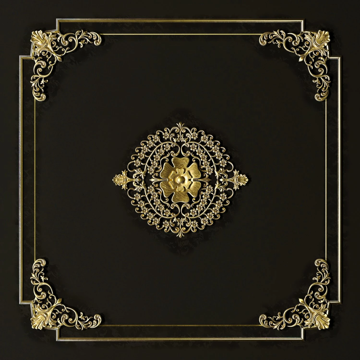 dekore ornament 05 3D Model .c4d .max .obj .3ds .fbx .stl .blend 