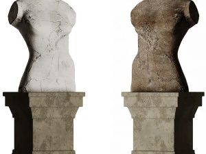 lady statue 3D Model