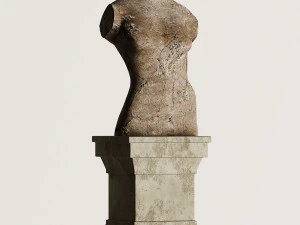 lady statue 3D Model