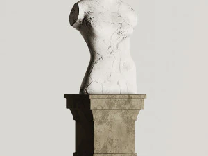 lady statue 3D Model