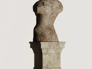 lady statue 3D Model