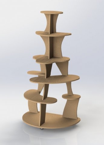 shelves for house flowers Model 3D .c4d .max .obj .3ds .fbx .stl .blend 