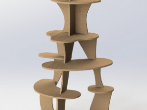 shelves for house flowers 3D Model