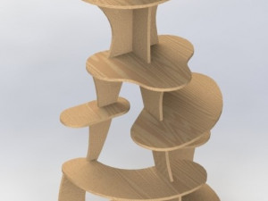 shelves for house flowers Model 3D