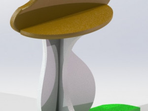decorative shelf-mushroom 3D Модель