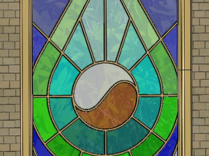 Stained glass window 3d 3D Модель