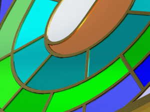 Stained glass window 3d 3D Модель
