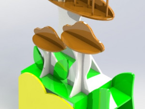 stand-mushroom for nursery Model 3D