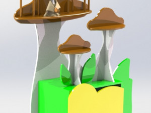 stand-mushroom for nursery 3D Model