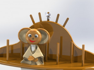 stand-mushroom for nursery 3D Model
