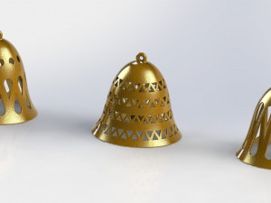 Bells on the christmas tree 3D Model