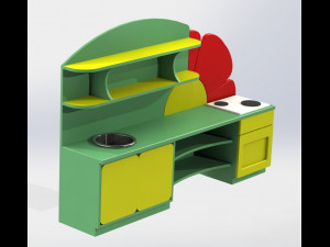 childrens play kitchen 3D 模型