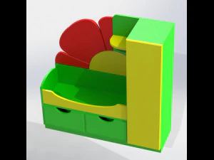 bed for doll 3D Model