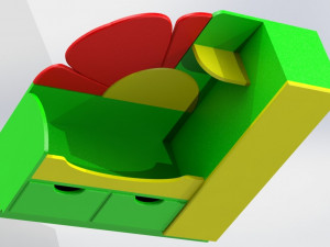 bed for doll 3D 모델