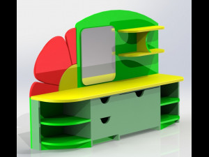dressing table-flower Modelo 3D