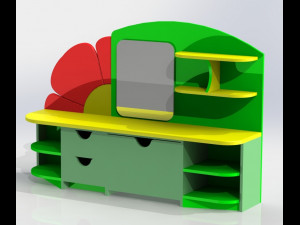 dressing table-flower 3D Model