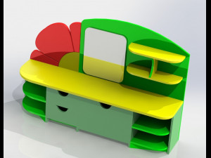 dressing table-flower 3D Model