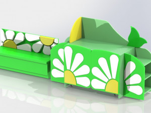 furniture set chamomile for a nursery 3D Model