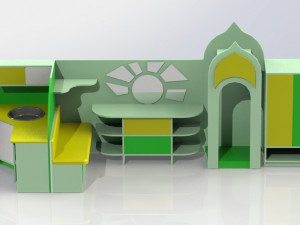 Furniture set for plays 3D Модель
