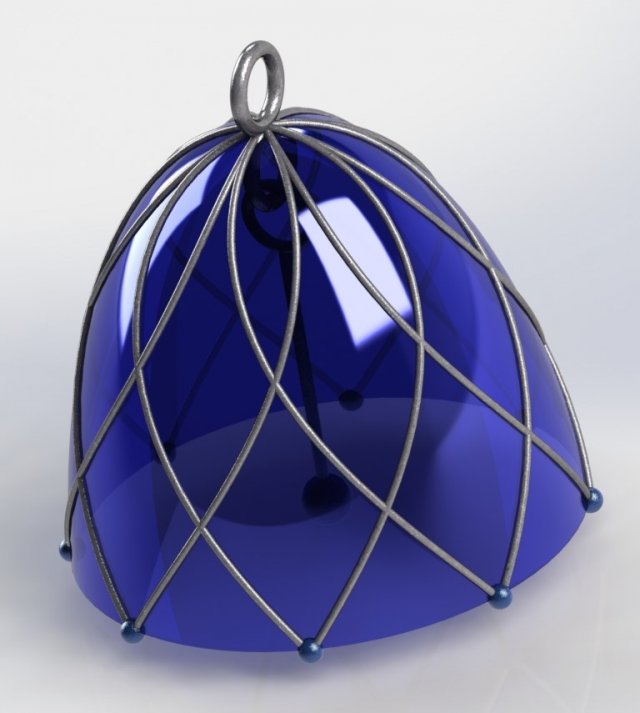 bell on the christmas tree Modello 3D .c4d .max .obj .3ds .fbx .stl .blend