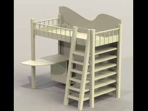 Bunk bed 3D-Modell