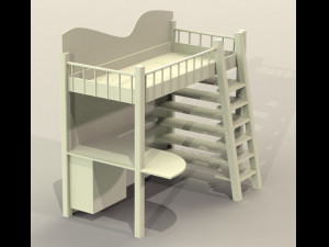 Bunk bed 3D-Modell