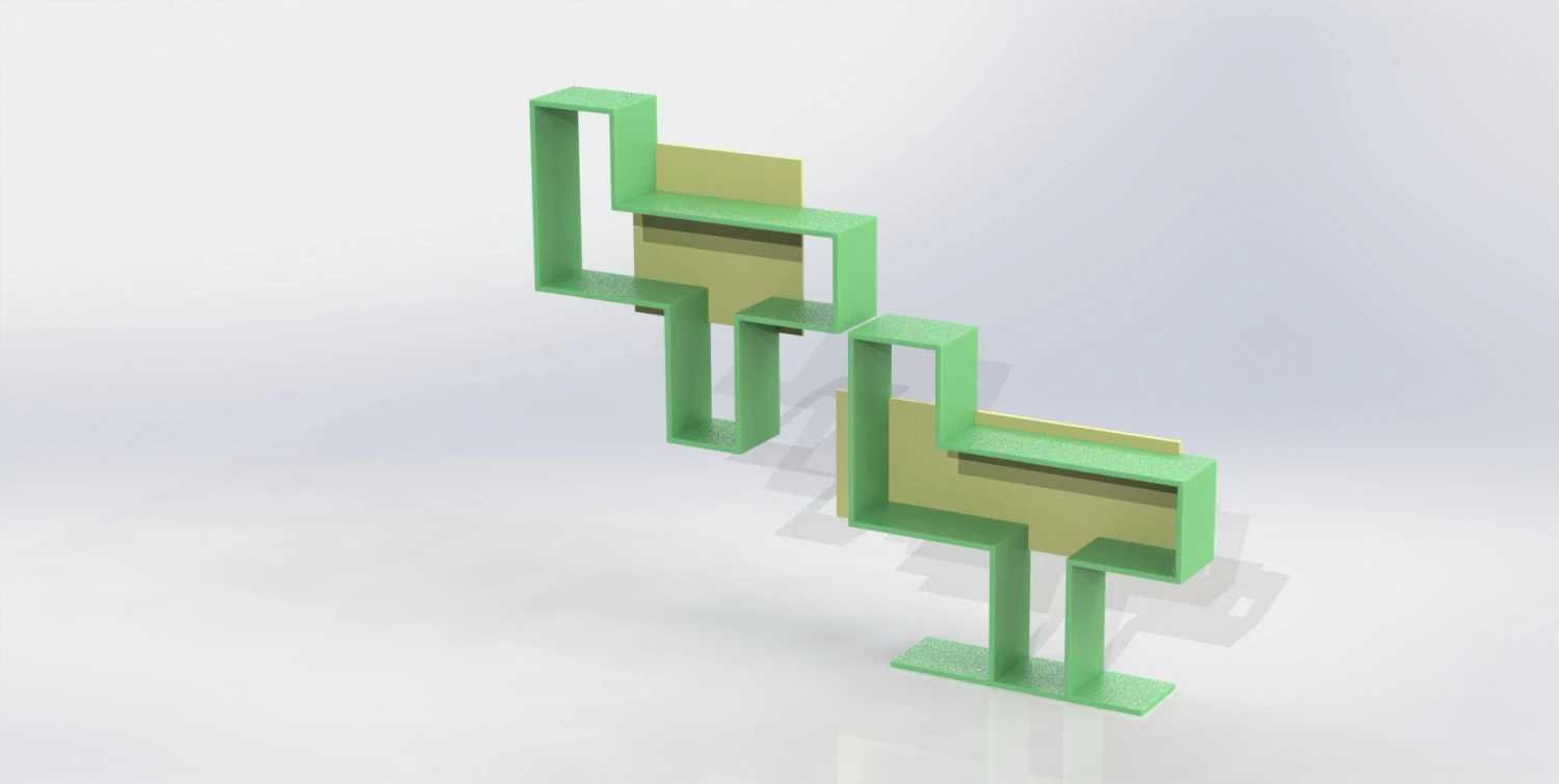 shelves 3D Model .c4d .max .obj .3ds .fbx .stl .blend 