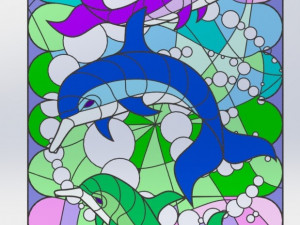 Stained glass window 3d 3D मॉडल