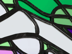 Stained glass window 3d 3D Model