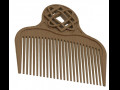 hair wooden comb 3D Model