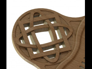 hair wooden comb 3D Model