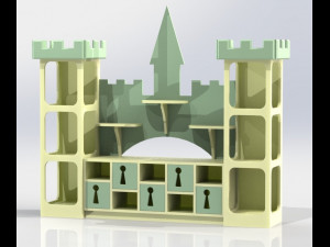 Shelving-castle 3D Model