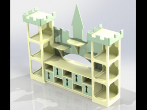 Shelving-castle 3D Model
