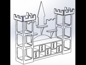 Shelving-castle 3D Model