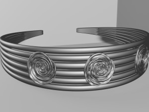 Bracelet and ring 3D print model 3D Model