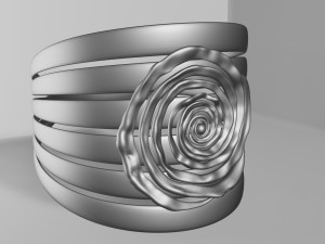 Bracelet and ring 3D print model 3D Model