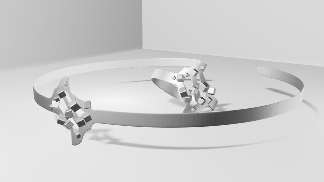 Bracelet and ring 3D print model Modèle 3D .c4d .max .obj .3ds .fbx .stl .blend 