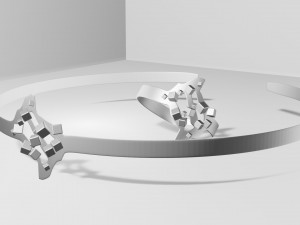 Bracelet and ring 3D print model Modèle 3D