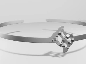 Bracelet and ring 3D print model 3D Model
