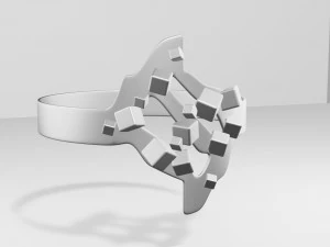 Bracelet and ring 3D print model 3D Model
