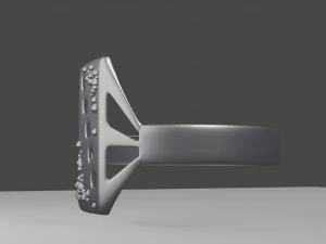 珠宝套装吊坠手链戒指 3D 模型