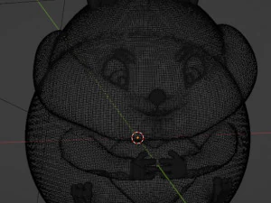 Hamster with a heart 3D Model