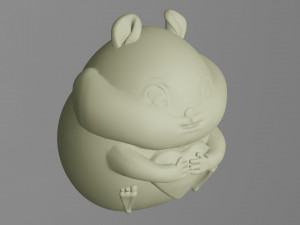 Hamster with a heart 3D 模型