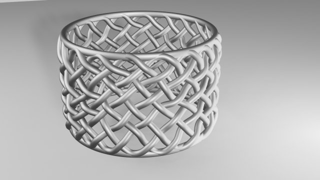 Ring Weaving 3D 打印模型 .c4d .max .obj .3ds .fbx .stl .blend 