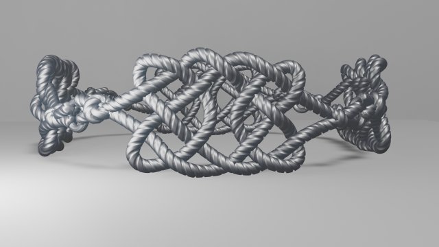 Bracelet Nodes 3D print model Modelo de Impressão 3D .c4d .max .obj .3ds .fbx .stl .blend 