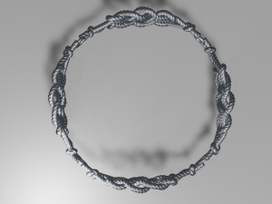 Bracelet Nodes 3D print model Modelo de Impressão 3D