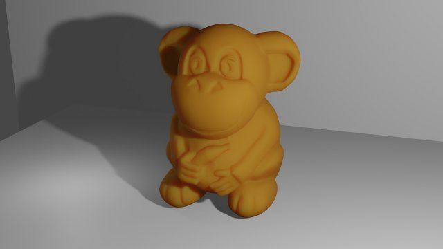 Monkey Modelo de Impressão 3D .c4d .max .obj .3ds .fbx .stl .blend 