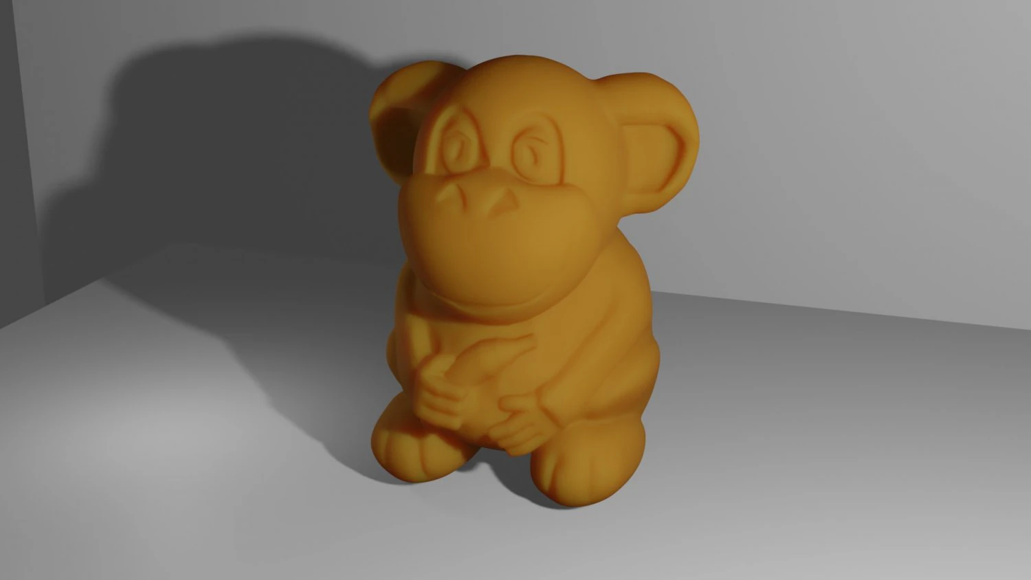 Monkey 3D Print Model .c4d .max .obj .3ds .fbx .stl .blend 