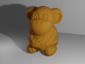 Monkey 3D Print Model