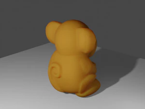 Monkey 3D Print Model